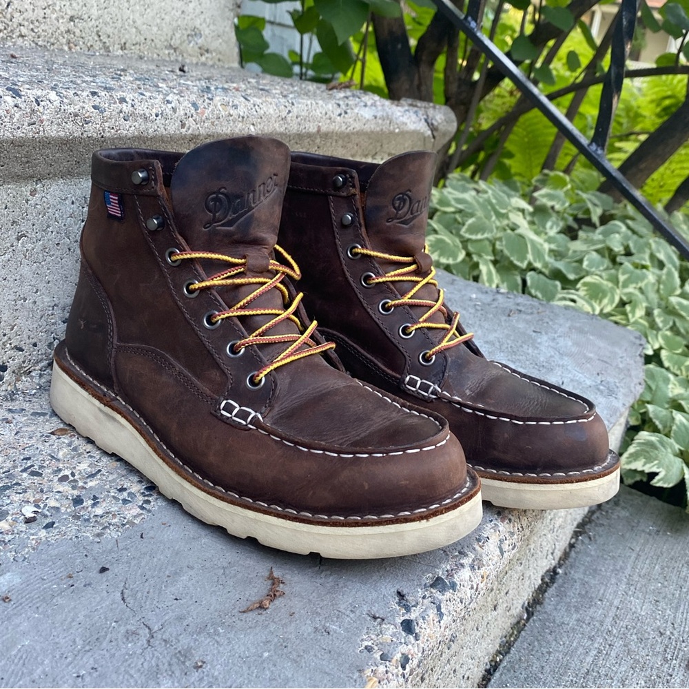 Danner Bull Run Moc Toe 6” Brown Steel Toe